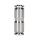 EXSN 304 stainless steel pneumatic quick-plug straight connector PU-4/6/8/10 air pipe quick docking high-pressure metal connector PU-10