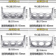 MPPMCK定制一字三芯铝合金高压固定夹具JGW3-13567卡扣线夹卡箍抱箍 JGW(3)-10 电缆外径(140-166)