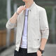 Semir 2025 spring jacket new style jacket men's trendy baseball collar thin casual windbreaker short 686 jacket [green] M [recommended 80-95Jin [Jin equals about 0.5 kg]] All size