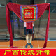 Jingmeng Garten Guangxi traditionelle altmodische Babygurt Baby Rückenbag Back Style Ethnische Stickerei traditionelle Erde Schildkröte Universal Saison Wein rote Sticke Jedes Jahr