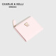 CHARLIE & KELLI品牌 CK轻奢包包女包2025新款卡通小熊钱包女士零钱包卡包 浅蓝色【七夕实用礼物】