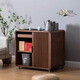 Daiting de gabinete de té de nogal Mesa de té móvil Mesa de té Sofá Kettle Kettle Té Gabinete Lado de té Mesa de esquina de nogal Yunhua Gabinete de té + Siteng A688