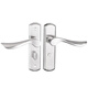 Clcey Door Lock Salle de bain Handle en acier inoxydable serrure sans clé de porte de toilette universelle verrouillage de porte en aluminium Poignée de porte alliage 9898 arc 110 trous sans langue