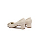 
Red Dragonfly Leap Moon Shoes High Heels 25 Spring Thick Heels Women's Shoes Pointed toe Workplace Small Leather Shoes Single Shoes WLB15124 Beige White 39