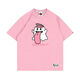 Fadenjue GRAF original brand BooGhost Cute Ghost 2.0 Earth Apple Orange Various Street Loose T-shirt Short Sleeve Blue Angel 832# S