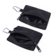 Jiemo 2024 Neues Internet -Promi Mini Coin Wallet Card Bag Canvas Kleine Brieftasche Reißverschluss Außenbeutel Autoschlüssel Schwarze Einzelbeutel