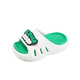 B.Duck petit canard jaune 2025 Été Nouveaux chaussures de trou pour enfants pour garçons et filles à la maison Baby Sacpers Bag Toe Blanc et vert 26 taille Longueur de pied 15,0-15,7 cm