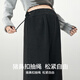 Miduli maternity pants winter outer wear wide-leg pants plus velvet belly straight casual pants maternity wear winter dark floral gray L