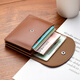 Qumu ye kartenbeutel mark wallet zwei-in-eins koreanische Version Multi-Card-Anti-Demagnetization kleiner Kartenleitungsbeutel-Lizenzkarte weiblicher Schwarz [Kartenbeutel Coin Wallet Zwei-in-Eins]