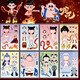 RRLFCS Nezha 2: The Devil Child's Magnetic Power Livre calme Book Children's Stickers Toys 3 à 6 ans et plus, Gifts magnétiques Nezha 2 Stickers de changement de visage A + B Set 16