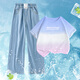 
NICKYBABY girls summer suit 2025 new fashionable children's short-sleeved wide-leg pants summer fashionable big children's casual two-piece set 15013 blue + 9922 white 120
