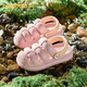 Balabala children's slippers boys anti -sliding sandalwood summer baby cave shoes indoor children sandals girl anti -slip beach shoes