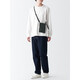 MUJI (MUJI) is not easy to get wet, mini thin small shoulder bag EFC37A5S black