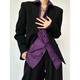 
Xinghelai black suit vest handsome men and women neutral style gun neck slim vest suit horse clip jacket men black M