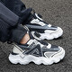 Kinderschuhe für Jungen- und Mädchenschuhe für atmungsaktive Sommer-Netze mittelgroße Kinder Jungen Running Schuhe Nicht-Schlupf-Sportschuhe Schwarz und Weiß (Sommernetz) 683 29 Innere Länge 18,5 cm