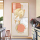 Nuevo estilo Resumen Decoración Pintura de jiuyu Imagen moderna de estilo minimalista Corredor Aisle Fondo de pared Pintura colgante de cristal Mural TXMG11143 60*120 Ancho de pared 80-90cm Aleación de aluminio negro elegante