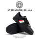 
Queen Medusa 2024 autumn and winter new light luxury leather high-end trendy board shoes for men versatile casual one-step white and blue 9922 38