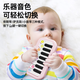 Yayale Children's Electronic Piano Toys Early Education Pocket Mini Pocano Musique Instrument de musique multifonctionnel Instrument Puzzle Instrument Pocket Pocket Pocket [Pink] Version de la batterie