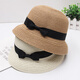 Chu Zi Ji Topper Frauen französischer Französisch- und Sommerhut Sonnenhut Mode Strohhut Frauen kleiner Schwim Sonnenschutz Japanische vielseitige Topfhut KOREAN STYLE ENGLISCHE KHAKI/BUR TOPPER Erwachsener Model (55-57 cm)
