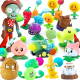 
Plant vs. Zombie Toys 2 Pea Shooter Model Figure Full Set Can Be Ejected Soft Dolls 6-10 Years Old Children's Toy Boy 686-1 (Coconut Cannon Set)