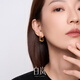 Bai Lan Pine Leaf Earrings 925 Silver Niche Earrings for Women Exquisite Fashion Temperament Niche Design Birthday Gift for Wife Pine Leaf Earrings - Gold