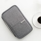 
Guanmao Pei travel document storage bag large capacity multi-functional bill clip passport protection case file household registration book sorting bag gray-small [travel document bag]