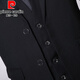 皮尔卡丹（pierre cardin）西服套装男士商务修身西装男职业正装工作服男伴郎新郎礼服外套 黑色双扣【西服+西裤+马甲+衬衫+领带+礼盒装】 2XL 180【建议130-145斤】