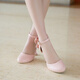 Ye Yu, a primary school student, hosted a very tall stiletto high-heeled shoe for middle-aged and older children, birthday dress shoes, girls model catwalk performance shoes, white wear-resistant upgraded model 9cm heel 32 / suitable for feet length 21cm