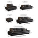 Jane Xin Sailing Sofa Cat Scratch Leather Minimalist Lazy Sofa Living Room Straight Sofa High Back Leather Art Sofa A828