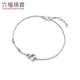 Lukfook Jewelry Platinum 950 Gourd Sparkling Watermelon Beads Platinum Bracelet Price F63P0027DS 3.30g (including labor cost 383 yuan)