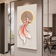 
ZOCI porch mural 3D three-dimensional relief corridor high-end atmospheric d three-dimensional koi porch decorative painting light luxury high-end 15254 Zhaocai Koi three-layer sandstone painting regular style without light 40*80cm