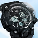 Peak Watch Men's Waterproof Student Luminoso Student Multifuncional Electronic Watch Students High School Temperament Fashion Casual Sports Watch YB14117J2 [blanco y negro]