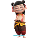 NEZHA 2 Autocollant Nezha: The Devil Child's Character Mur Mural Rental Cormort Corridor Suitcase Decoration Body Decoration étanche Nezha KY844-3 côté maximum 30cm (taille de papier A4)
