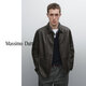 Massimo Dutti折扣季2025男装老钱风复古真皮皮衣纳帕皮革外套03375576 深棕色 S