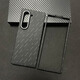 Original quality, suitable for Kevlar mobile phone case, aramid fiber zfold5 protective cover, W25 mobile phone case, new floating woven moon blue-metal frame magnetic back cover, volcanic hole, Samsung Galaxy Z Fold5