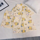 Xuan Mulin Creme Yellow Pudding Hund Pyjamas für Frauen im Frühling und Herbst neue Kurzarmhose Strickjacke Internet Promi Home Clothing Drei-teilige Set 14107# Animal Round X M empfohlen 80-100jin [Jin gleich 0,5 kg]