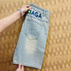 Xiexuan sommer dünne Internet-Promi-Denim-Shorts Koreaner Stil Slim Trendy Mid-Pants vielseitig gelegentlich elastische Schlampe Fünf-Punkte-Hosen 9902 Dunkelblau 30
