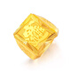 Jinzhou gold-plated and silver-plated wealth and treasure ring 999 pure gold, versatile square plate ring, men's living ring for husband, fortune and treasure ring, gold-plated 1.2 grams