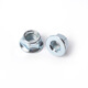 Kezhitu GB6187 Écrou de verrouillage de bride métalle hexagonal, tous écrous de surface de bride hexagonale en métal, bride M5 * 6 * 8 * 11,3 * 0,8