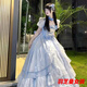 Gu Xicen Lolita bustle long flower wedding large fish bone support super puffy adjustable princess tutu skirt wedding dress petticoat support four circles 95cm
