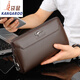 Kangaroo Password Pack 2025 New Men's Clutch Hands-Hand Anti-theft Password Lock Husband Large Capacity Wallet Men's Long Style Bag Flagship-Brown Password Lock Gathering Pack