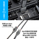 Liantuo 4Pin chassis host fan extension cable, one-to-three desktop computer motherboard 3Pin hub HUB splitter, one-to-three transfer wiring, supports PWM intelligent temperature control