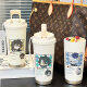 二次元原神保温杯胡桃可莉派蒙可爱卡通水杯 BXAB15932胡桃 不锈钢内胆-520ML配挂绳