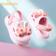 Balabala Bow Girls Sandales 2025 Été Nouveau style fille mignonne princesse sandales douces sandales bébé portant des chaussures de trou