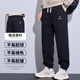 Trueves wardrobe men's spring loose trousers 2025 new workwear harem pants trendy casual pants men's black XL