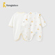 TONGTAI (TONGTAI) baby onesie spring and autumn pure cotton newborn clothes newborn baby butterfly ha-shirt crawling clothes full moon clothes