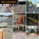 75 cm Kunststoffwarnsäule elastische Säule-Isolation Stapel-Lag-Verkehrsanlagen Roadblock-Kegel Reflexionssäule Anti-Kollisionssäule SN6189 70 cm Super Elastizitätsspalte (kontinuierliche Kollision) [mit Schrauben]