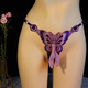 Sexy thong sexy underwear lace embroidery temptation butterfly low waist large size men's JJ set Feitian set-opening green (150-200Jin Jin equals 0.5 kg)