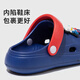 Pig dad children's hole shoes boy summer home interior non-slip Ultraman mid-large children beach outdoor sandals blue 20