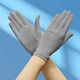 
Roasted summer sun protection thin gloves for women ice silk spandex high elastic breathable skin-friendly bike driving travel jewelry etiquette gloves [white]-all-finger ice silk set / 1 pair